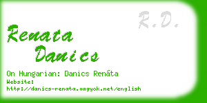 renata danics business card